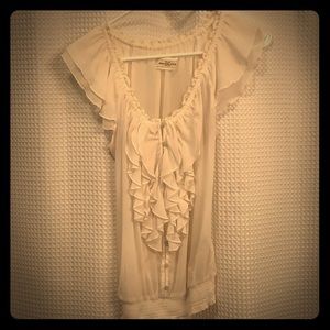 Off-White lace top w/ Ruffles